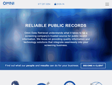 Tablet Screenshot of omnidataretrieval.com